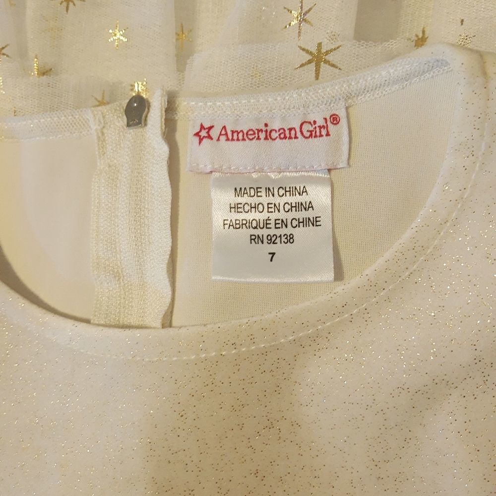 Gold & Cream Star Dress - Picture 5 of 5